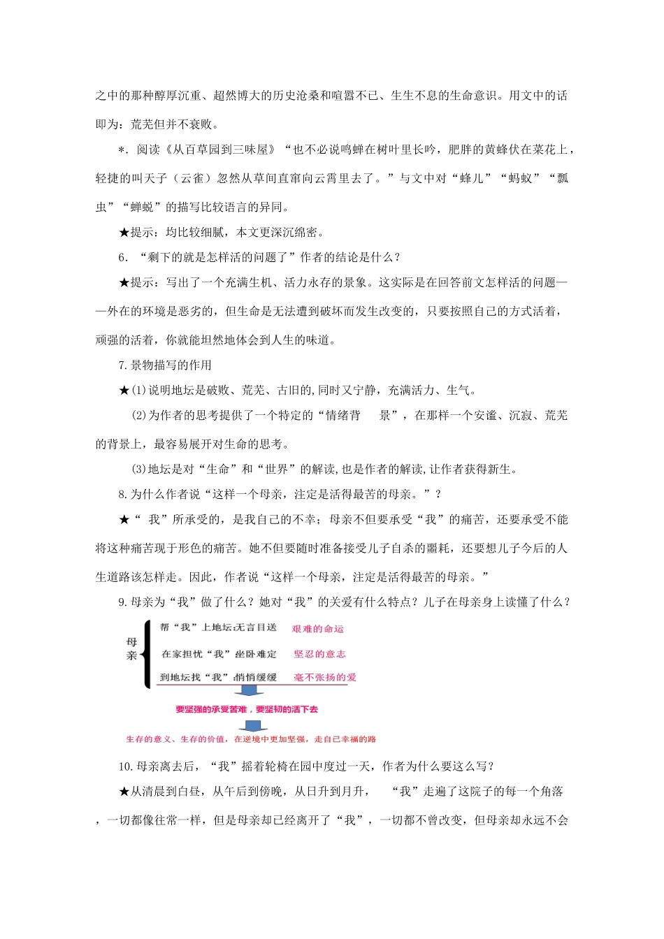 2013高中语文秋季一轮复习备课系列：1.2《我与地坛》教案1 苏教版必修2_第3页