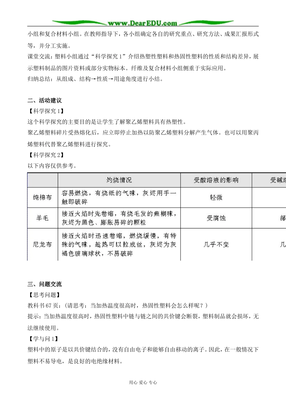 新人教版高中化学选修1塑料、纤维和橡胶1_第2页