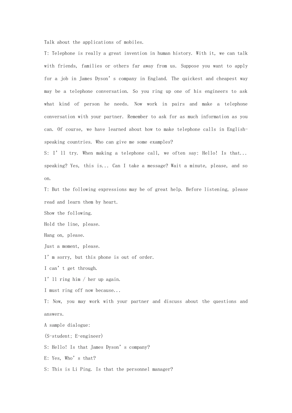 云南省陇川县第一中学高中英语《Unit 3 Inventors and inventions》听教案 新人教版选修8_第2页