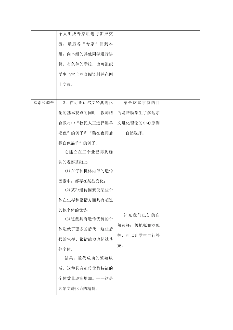 六年级科学下册 第三单元 进化 3 达尔文与他的“进化论”教案 苏教版-苏教版小学六年级下册自然科学教案_第2页