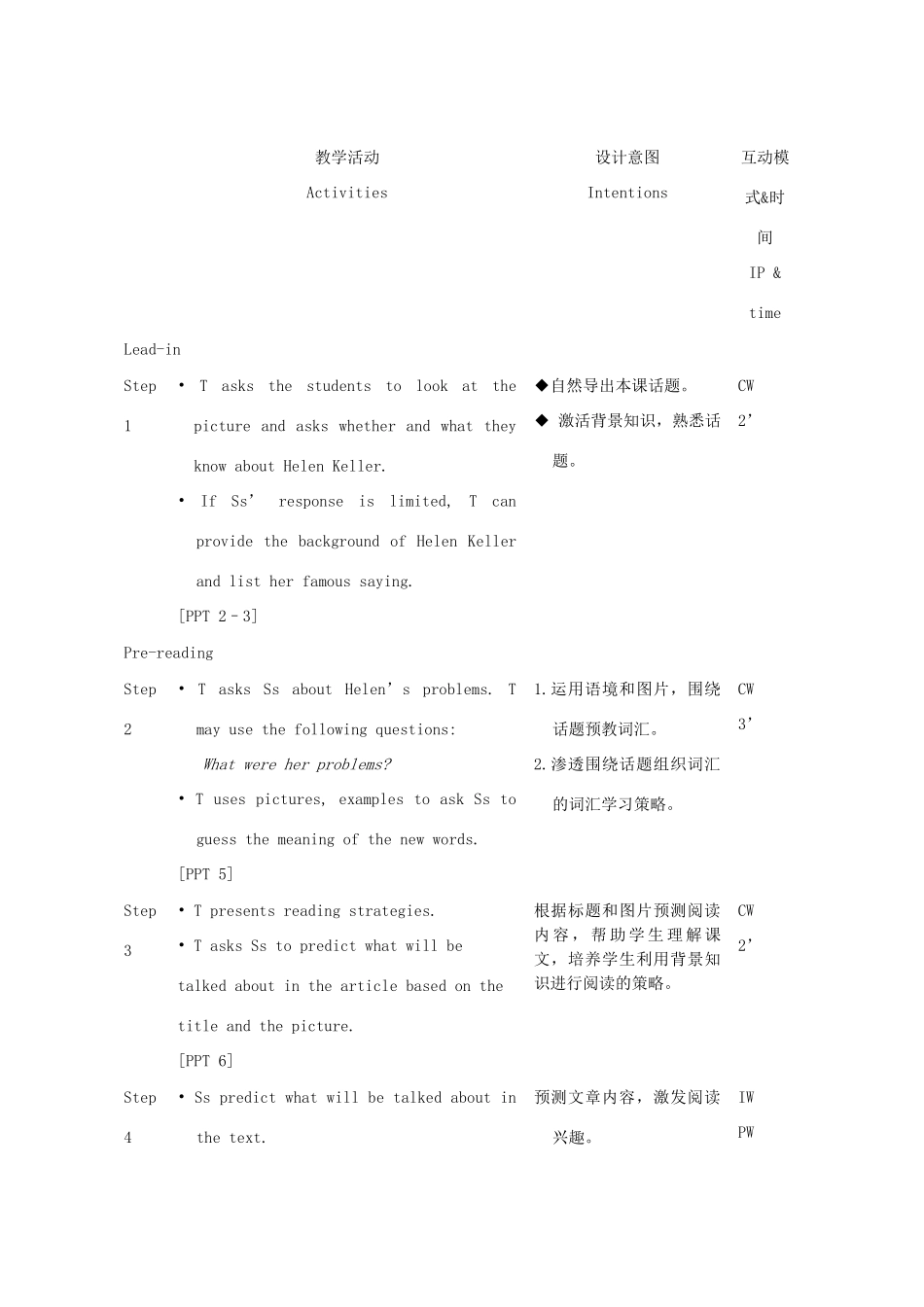 2012高中英语 Unit16 Lesson 3 Life Stories精品教案 北师大版选修6_第2页