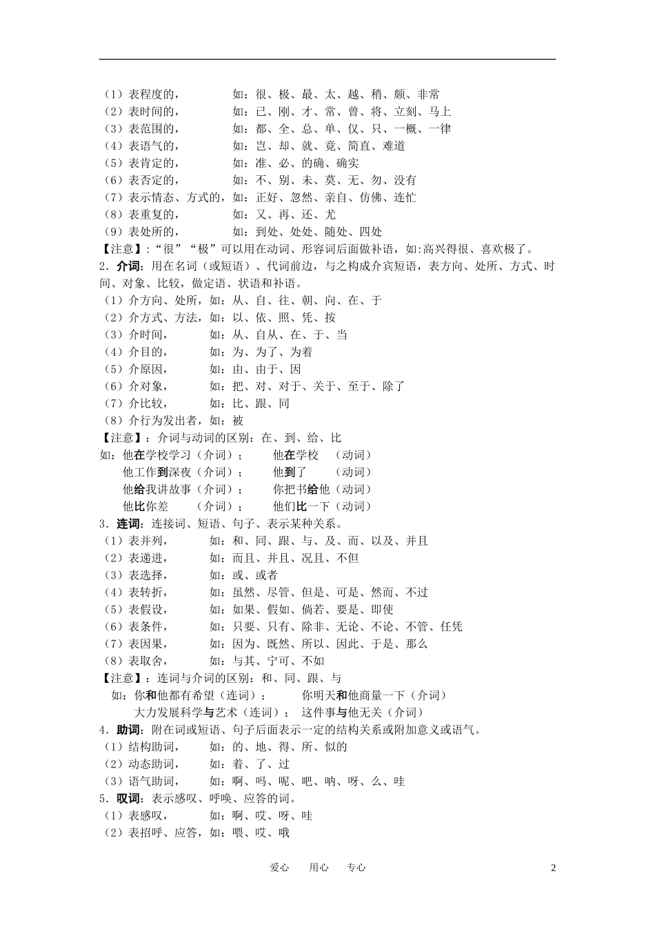 2010年秋季高中语文 初高中语法知识衔接讲座教案 新人教版必修1_第2页