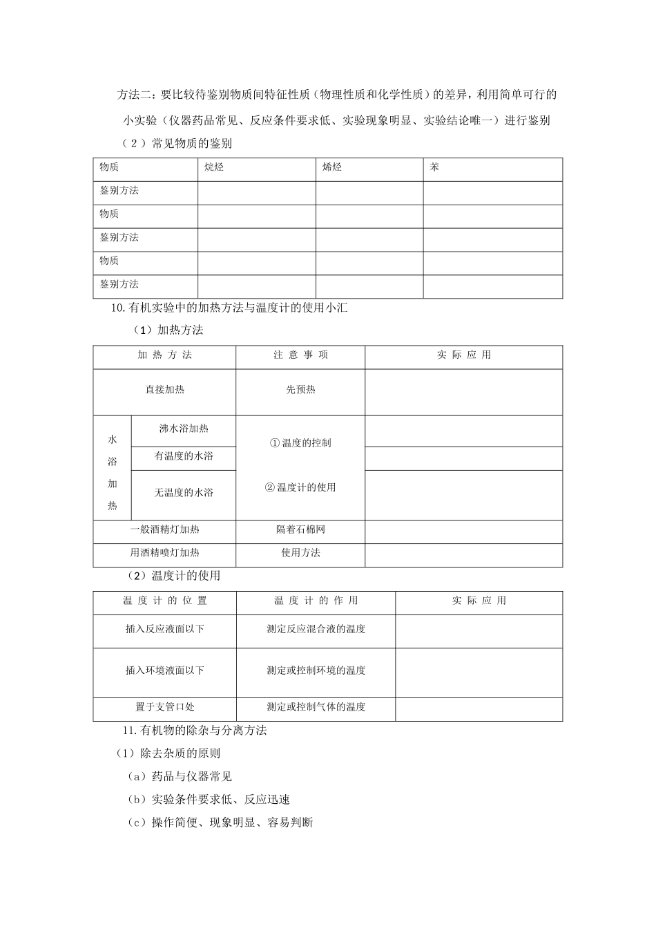 10届学一轮  有机化学实验探究_第3页