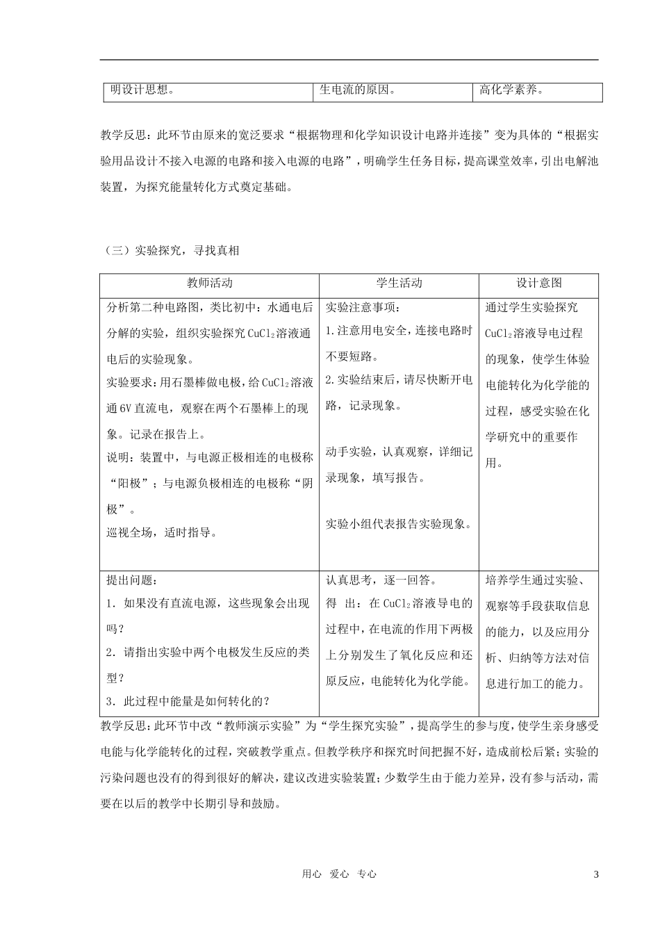 2010年高中化学 电解池优质课观摩评比暨教学改革研讨会说课稿1 新人教版选修4_第3页