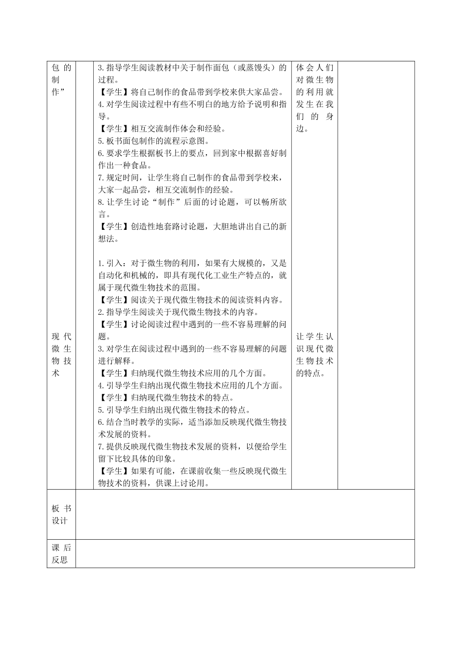 六年级科学下册 第一单元 技术与科学 4 微生物的技术教案 首师大版-首师大版小学六年级下册自然科学教案_第2页