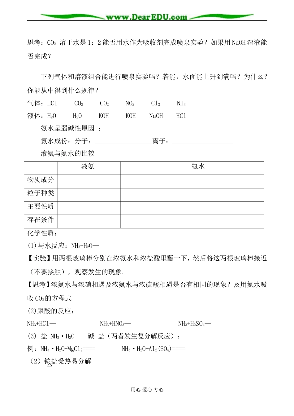 新人教版必修1高中化学硫酸、硝酸和氨3_第2页