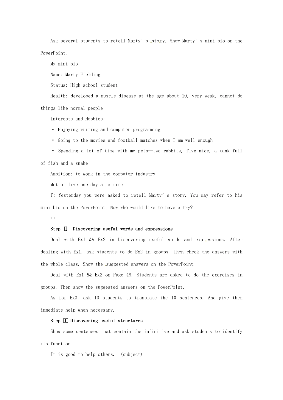 云南省陇川县第一中学高中英语 Unit 1 Living well 语言学习教案 新人教版选修7_第2页