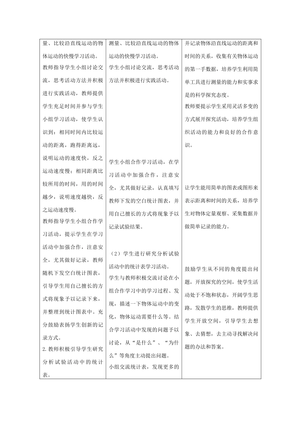 六年级科学上册 第三单元 物体的运动 13动物的运动教案 青岛版六三制-青岛版小学六年级上册自然科学教案_第2页