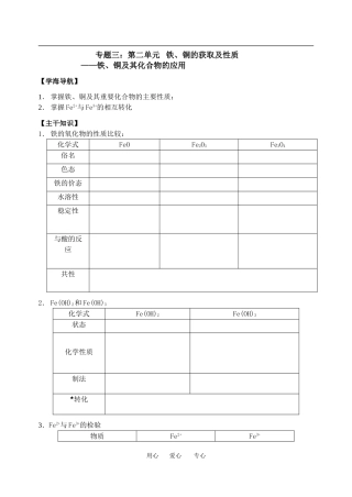 05铁、铜的化合物及性质1