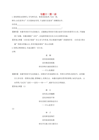 2013届高考语文第一轮考点专项复习教案37