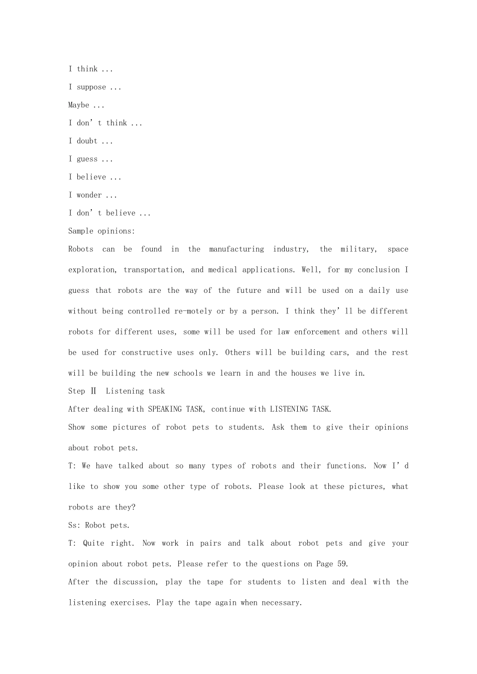 云南省陇川县第一中学高中英语 Unit 2 Robots语言技巧2教案 新人教版选修7_第2页