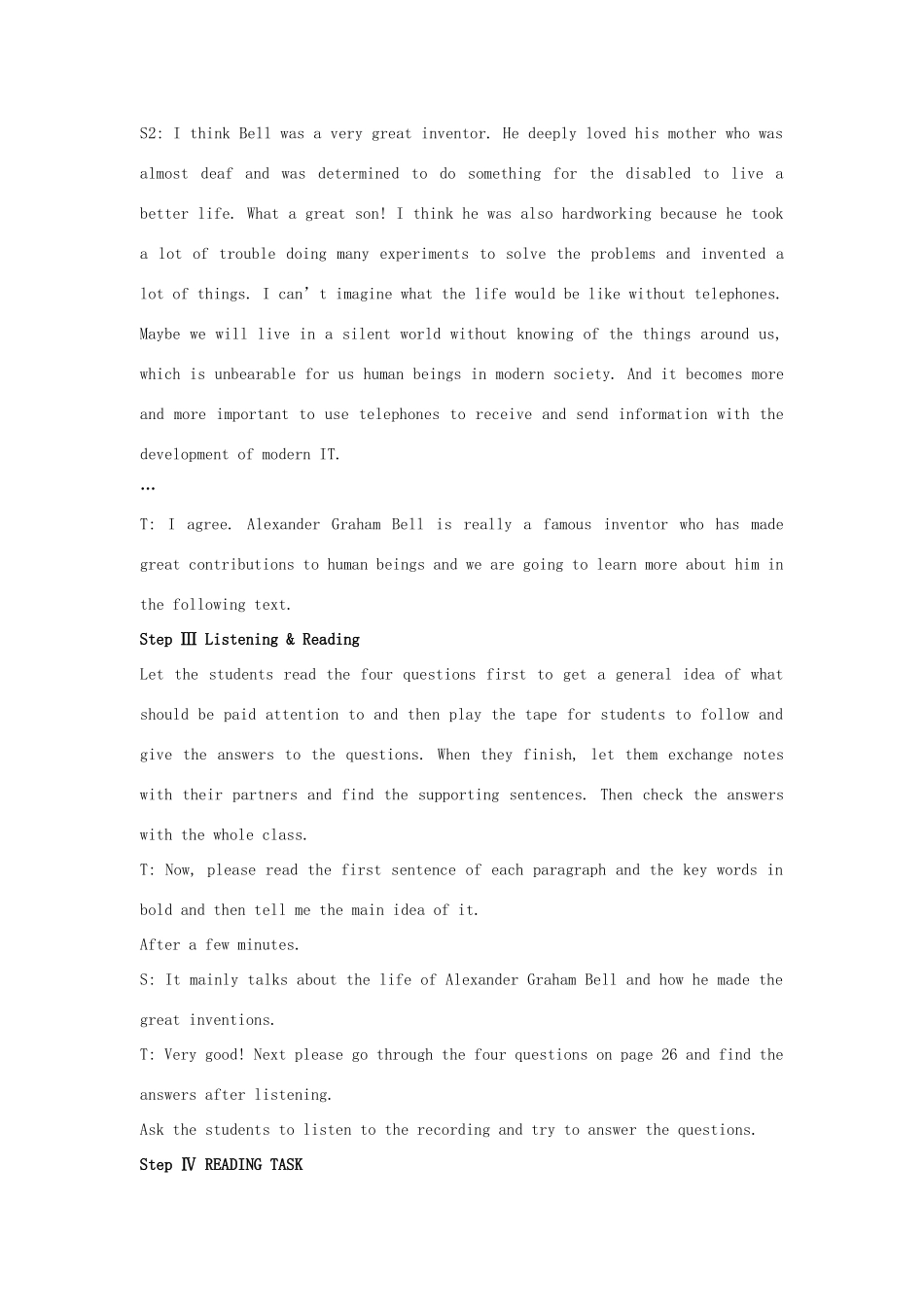 云南省陇川县第一中学高中英语《Unit 3 Inventors and inventions》阅读2教案 新人教版选修8_第3页