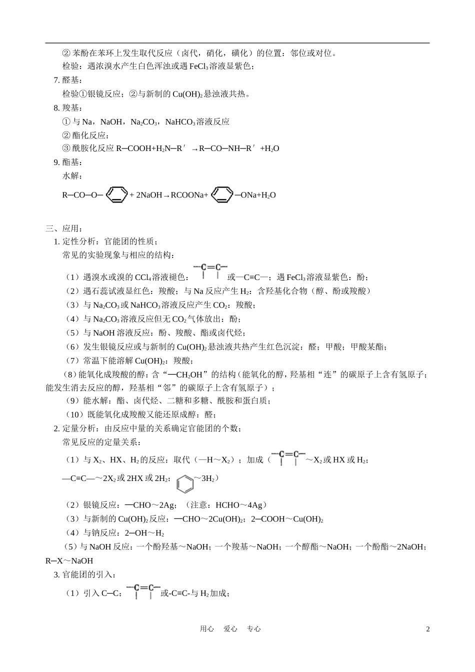 2010－2011高中化学年第二学期期末总复习教案 苏教版选修5_第2页