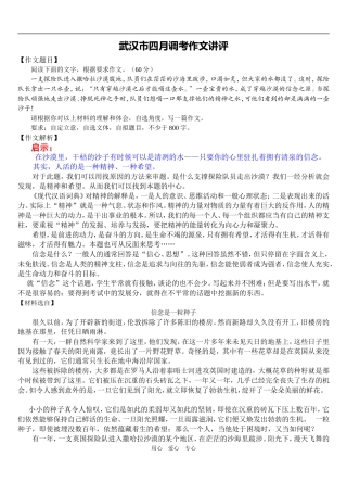 09年高考语文作文讲评与例文