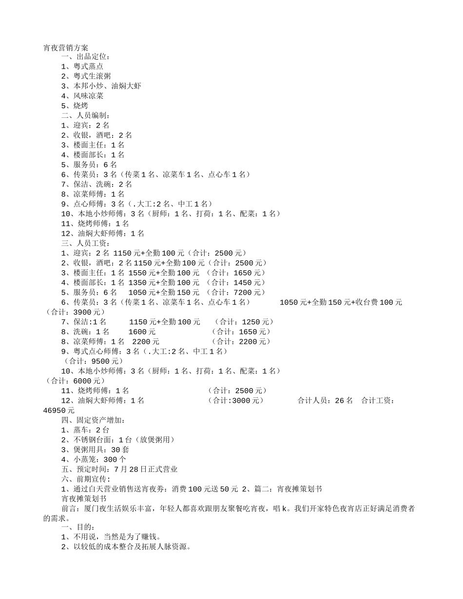 虾店夜宵开业促销方案_第1页