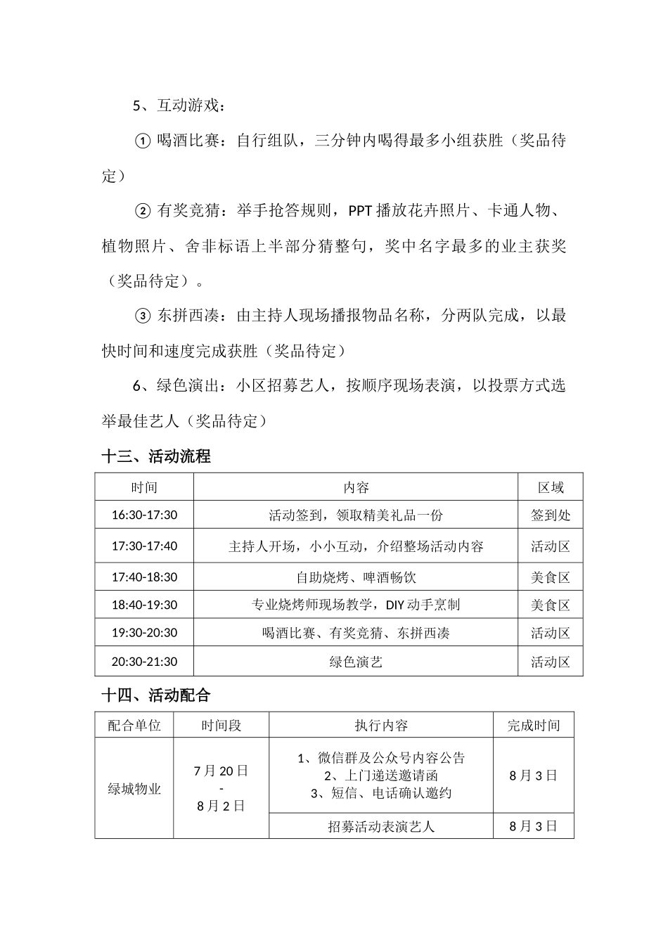 啤酒烧烤节活动方案_第3页