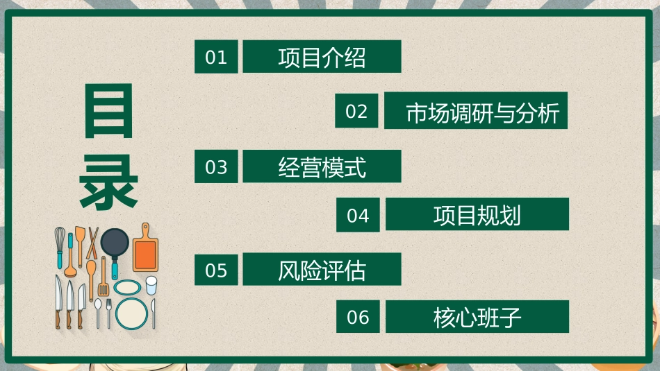 大学生创业比赛厨房创业项目计划书_第3页