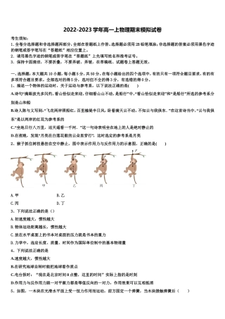 吉林省延边市白山一中2022年物理高一第一学期期末达标检测模拟试题含解析