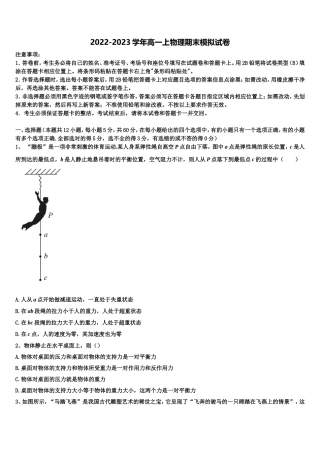 2023届四川省成都市双流县棠湖中学物理高一第一学期期末质量跟踪监视试题含解析