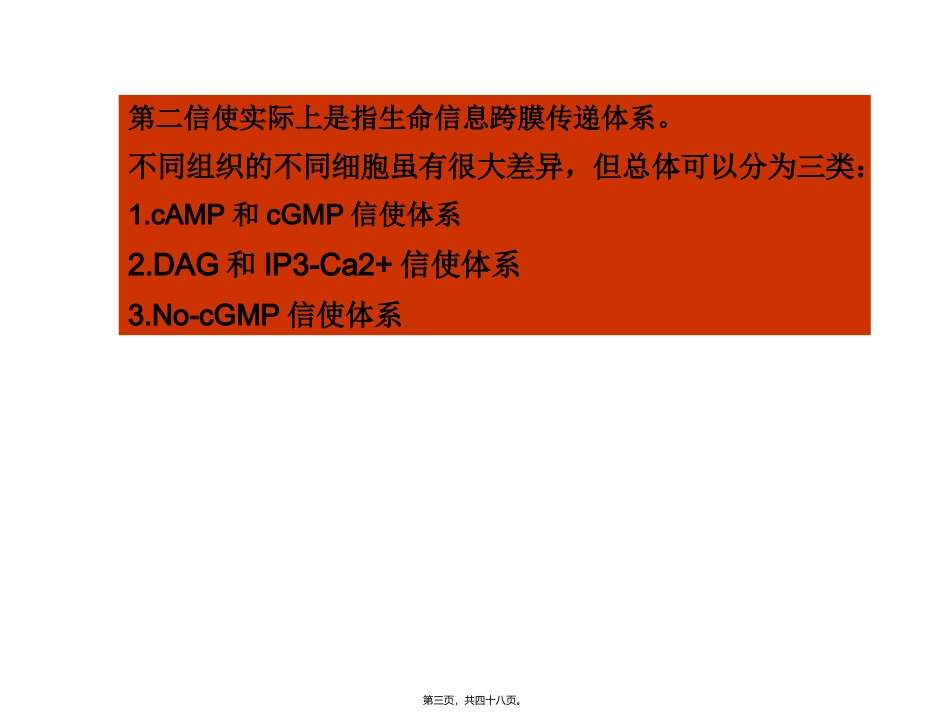 4G蛋白偶联信号通路 培训课件_第3页