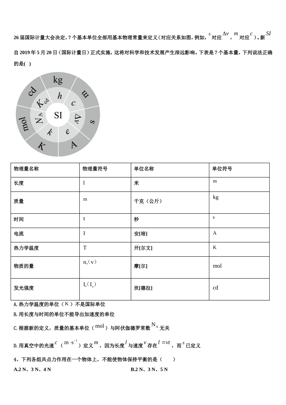 福建厦门大同中学2022-2023学年高一物理第一学期期末教学质量检测试题含解析_第2页