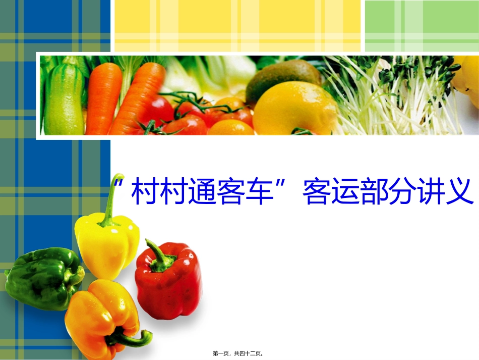 “村村通客车”客运部分讲义_第1页