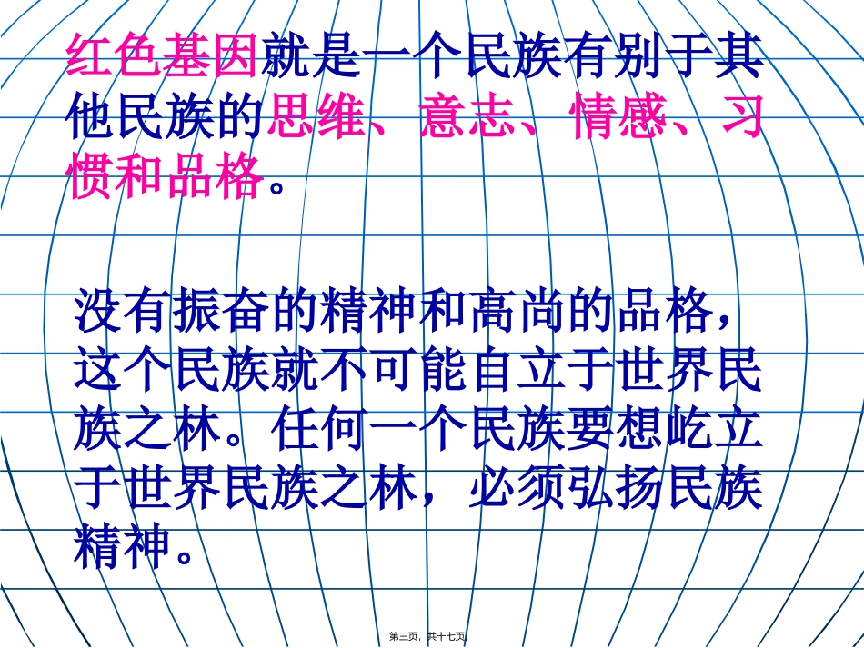 “民族精神代代传”主题班会 课件_第2页