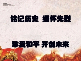 “清明祭英烈深情慰忠魂”主题班会课件