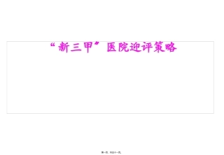 “三甲”医院迎评课件