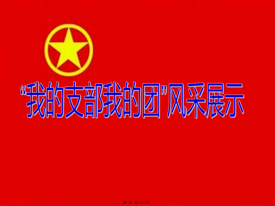 “我的支部我的团”演讲_第1页