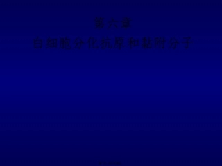 第六章白细胞分化抗原和黏附分子教学课件