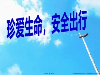 “珍爱生命-安全出行”面点专业主题班会课件
