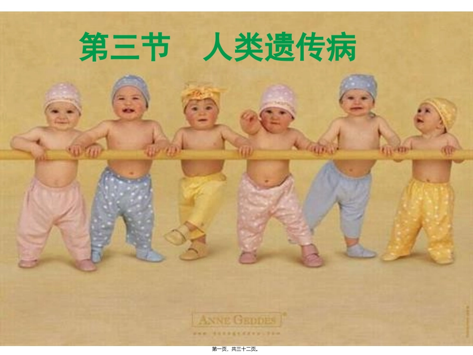 第五章第三节人类遗传病 医学教学课件_第1页