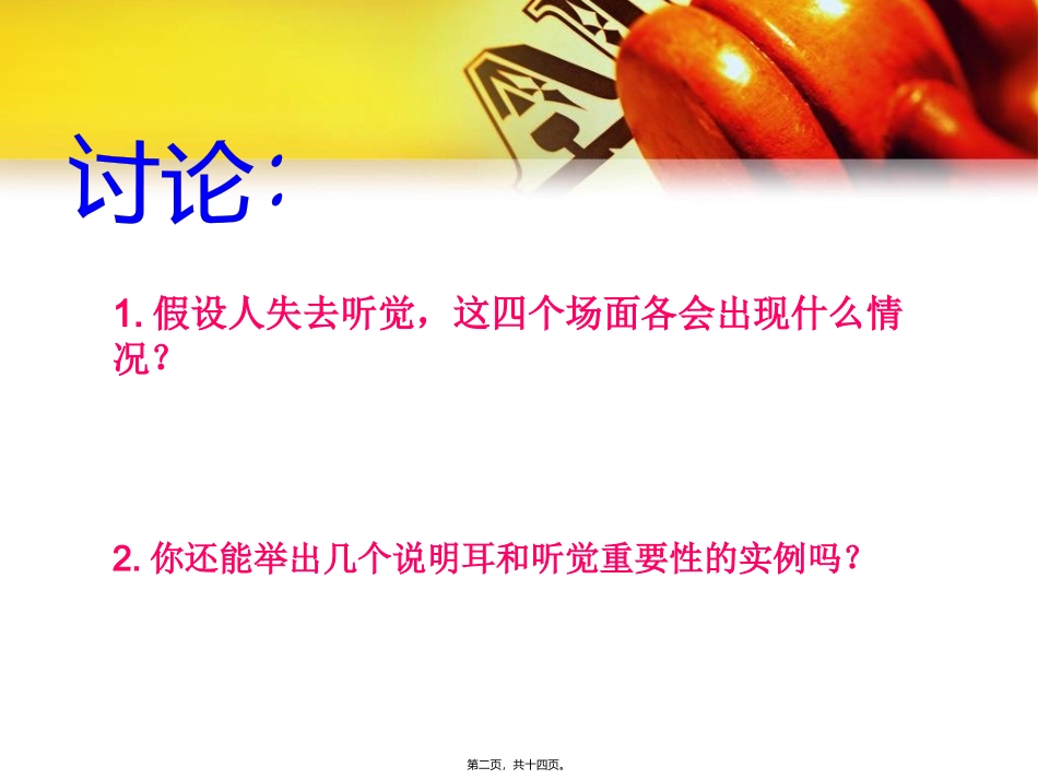 《耳与听觉》生物培训教学课件_第2页