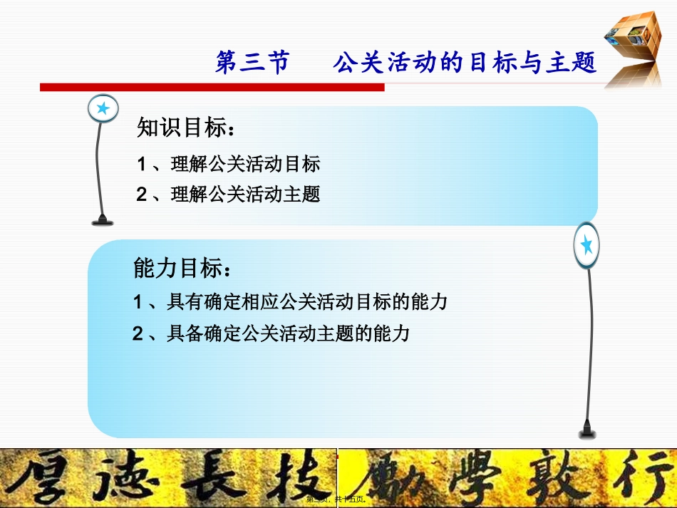 行政管理教学课件 公关活动目标与主题_第3页