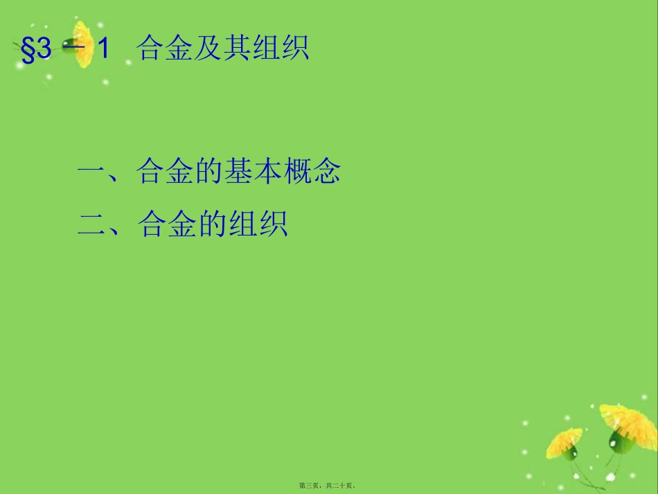 合金及其组织剖析 教学课件_第3页