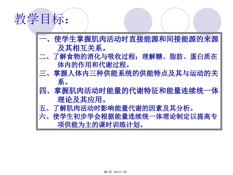 肌肉活动的能量供应 培训讲座课件_第2页