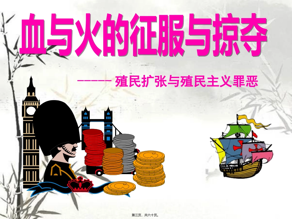 教学课件 血与火的征服与掠夺-----殖民扩张与殖民主义罪恶_第3页