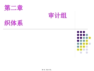 教学课件 第二章-审计组织体系