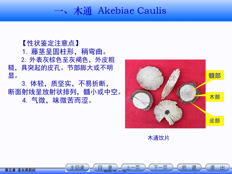 茎木类药材 中医教学课件_第3页