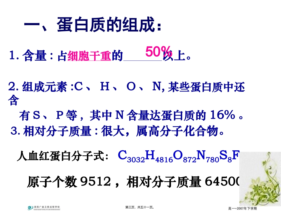 教学课件 生命活动的主要承担者蛋白质_第3页