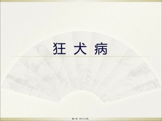 狂犬病(新) 医学培训课件