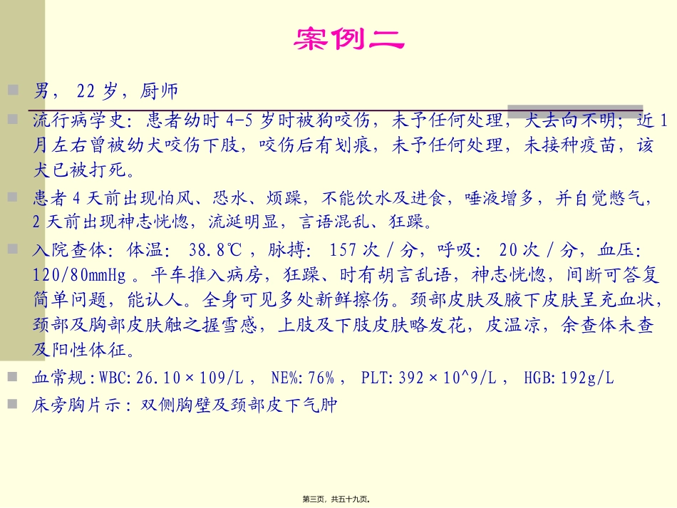 狂犬病病例讲座课件_第3页