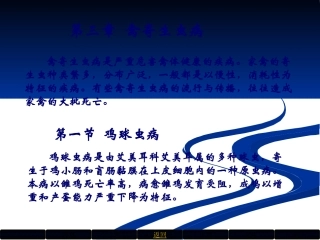 《禽病防治》第3章第三章  禽寄生虫病 教学课件