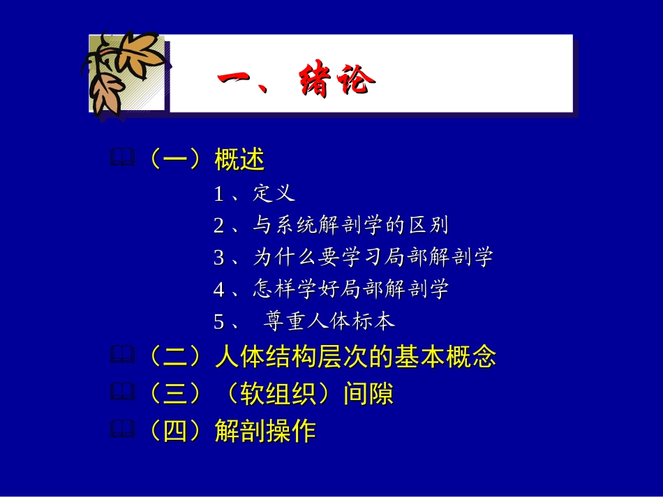 局部解剖学 课程  总论与脊柱区 教学课件_第3页