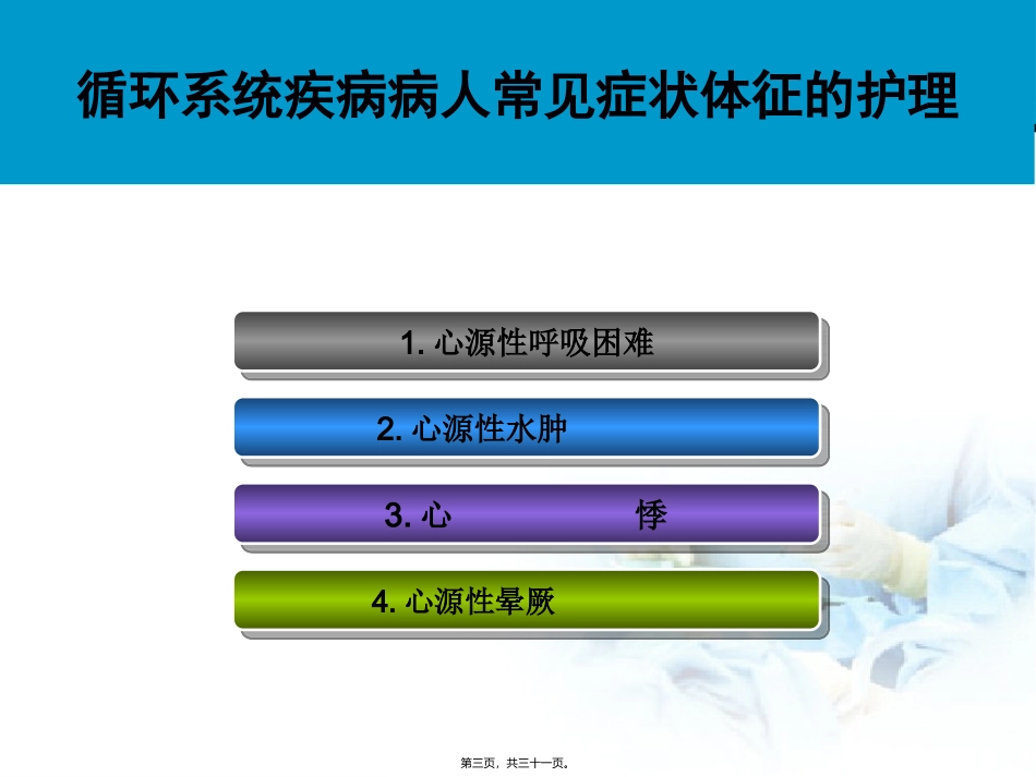 内科护理学课程第三章 循环系统疾病病人的护理 教学课件_第3页