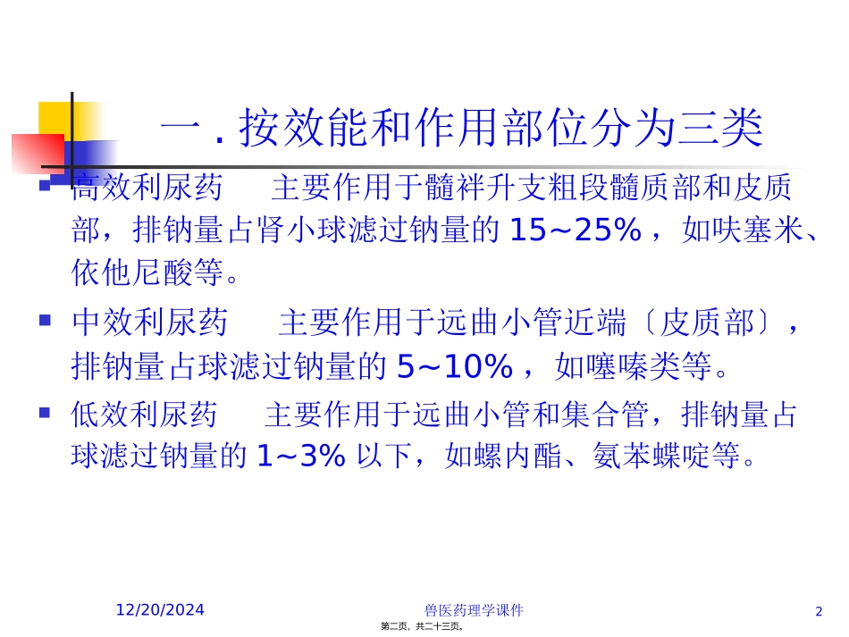 7.第七章--利尿药及脱水药_第2页