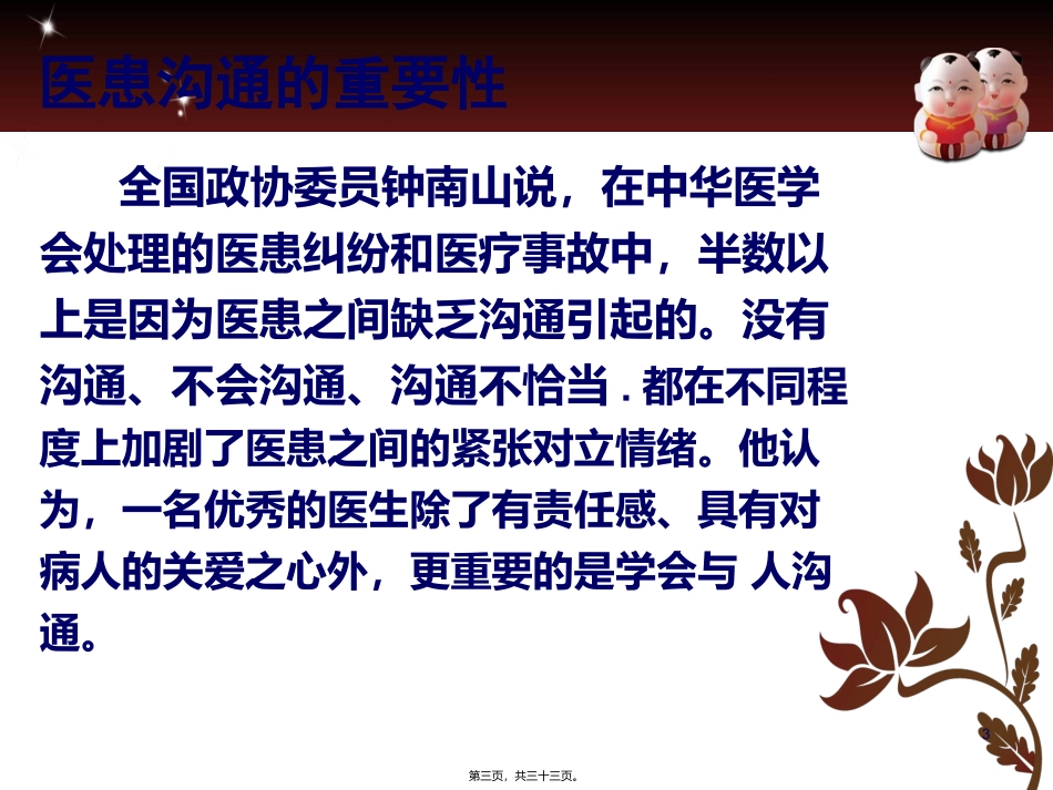浅谈医疗质量管理--医患沟通技巧 培训课件_第3页