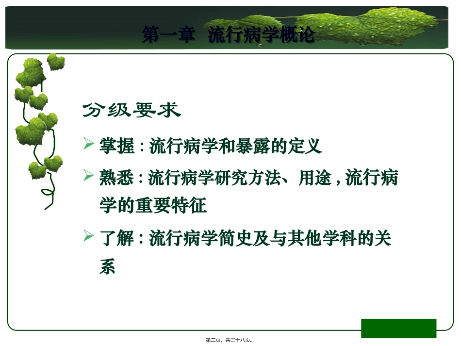 人群健康研究中的流行病学原理与方法 医学教学课件_第2页