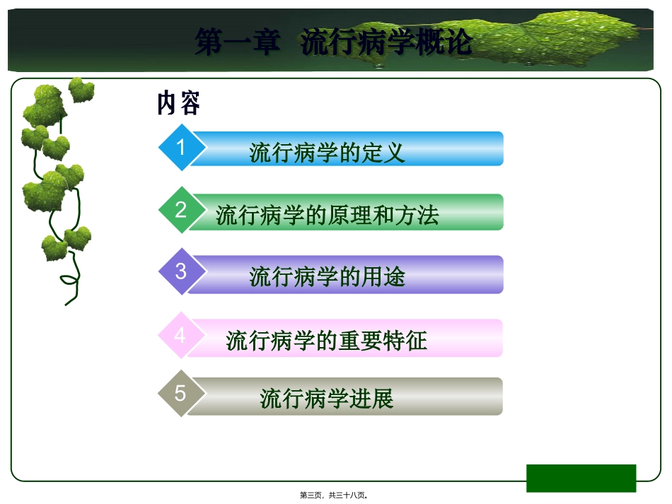 人群健康研究中的流行病学原理与方法 医学教学课件_第3页
